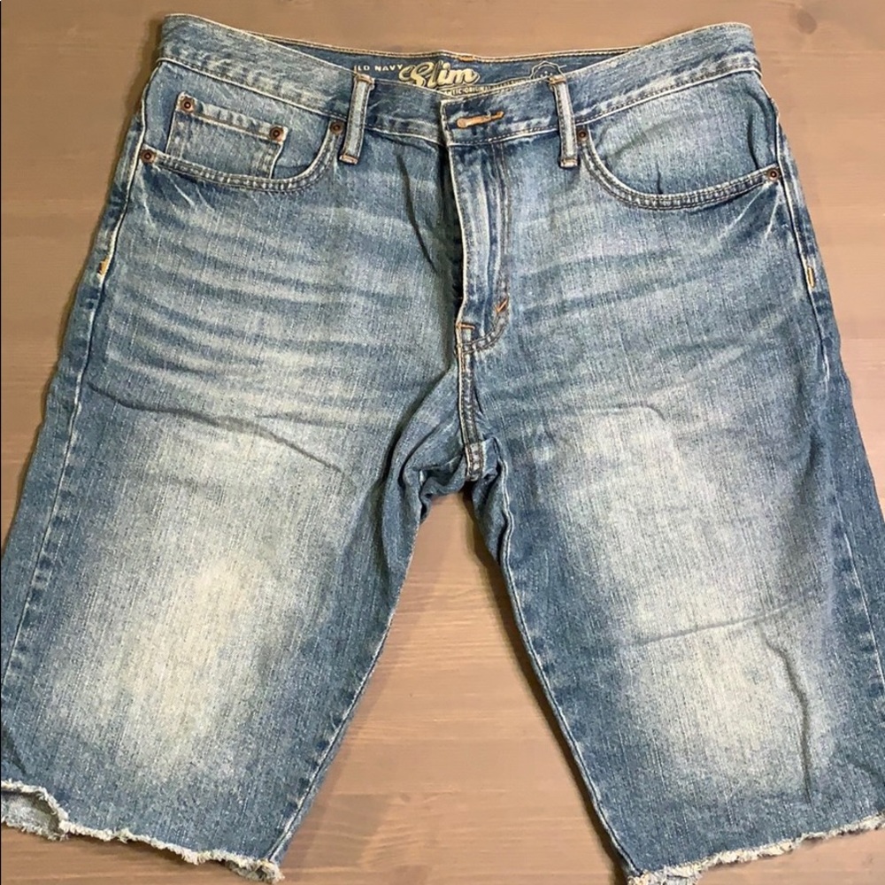Slim Fit Denim Shorts